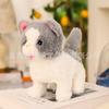 Lindo perro de peluche eléctrico, mascota artificial digital que ladra y mueve la cola, conejito de juguete para niños.