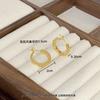 Arete Pequeño de Metal con Partículas Escarchadas Aguja de Plata S925 Diseño Nicho Nuevo Versátil Estilo de Moda de Alta Gama Aretes para Mujer