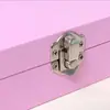 Caja de Joyería de Una Sola Capa Caja de Almacenamiento Caja de Almacenamiento de Joyería para Anillos y Collares con Cerradura Caja de Almacenamiento de Joyería de Cuero PU