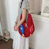 Bolso de playa tejido estilo oceánico para mujer 2026 Nuevo Color Bloqueado Hueco Moderno Versátil Bolso de Hombro Bolso de Axila