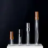 Frasco de vidro para perfume e óleo essencial de 2ml, 3ml, 5ml, 10ml com tubo de puxar, subfrasco cosmético portátil