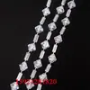 Cortina de Contas para Casamento Corredor de Casamento Decoração de Árvore de Cristal Corrente de Contas Salão de Casamento Adereços de Decoração de Árvore de Natal Contas de Madeira