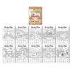 10 hojas/paquete de pósters para colorear, nuevo divertido transfronterizo con temática de frutas dibujado a mano para colorear educativo papel para garabatear