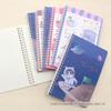 Caderno de bobina dupla de cartão 25k Fresh and Simple A5 Spiral Rollover Cartoon Coil Notebook 50