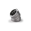 Marca Roke B16.11 Codo de Acero Inoxidable Forjado para Soldadura de Socket 45 grados 3000Lb/6000Lb/900Lb