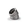 Marca Roke B16.11 Codo de Acero Inoxidable Forjado para Soldadura de Socket 45 grados 3000Lb/6000Lb/900Lb