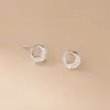 Pendientes de Plata de Ley S925 Nalan Estilo Fresco y Dulce Ins Diseño de Nicho Bolsita de Dinero con Diamante Personalizada M06612