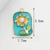 Accesorios para Joyería DIY Estilo Chanel Pequeños Transfronterizos, Joyería DIY Hecha a Mano con Flor Ovalada, Accesorios para Joyería DIY de Aleación Esmaltada