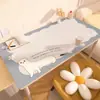 Textura de Cuero de PVC Anti-quemaduras Lujo Ligero Gama Alta Mantel para Mesa de Centro Mesa Mantel Dibujos Animados Tapete para Mesa de Comedor Lavable Impermeable Resistente al Aceite Tapete para Mesa