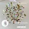 Joyería para Uñas Especial con Fondo Plano Mezclada con Color Champagne Versátil Colorida Gotas de Agua Marquise Rombo Decoración para Uñas Diamante al por Mayor