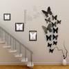 Preto e branco borboleta PVC decoração de casamento preto e branco cor sólida borboleta simulação borboleta 4.5 cm-15cm multi-size