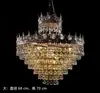 Novo Salão de Casamento Adereços de Ferro Lâmpada Prateada Eletrogalvanizada Lâmpada de Teto de Cristal Iluminação Adereços de Casamento Lustre de Corrente de Cristal