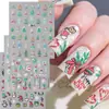 Beleza Total Transfronteiriça Novos Adesivos de Nail Art Natal Micro-Escultura Árvore de Natal Fofa Papai Noel Adesivos