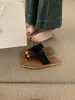 Sandálias Rasteirinhas Casuais Elegantes para Mulheres, Novo Estilo Verão 2025, Sandálias para Férias na Praia, Sandálias Romanas