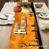 Camino de Mesa Halloween Más Vendido Transfronterizo, Mantel de Decoración Festiva de Alta Gama, Arreglo de Banderín de Mesa, Personalización de Banderas al por Mayor