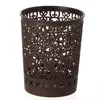 Caixa de Armazenamento de Mesa Plástico Trançado Anti-Rattan Tubo de Armazenamento Redondo para Escritório Suporte para Caneta Pequeno Criativo Simples Oco para Estudante