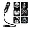 Lámpara Proyector Luz Nocturna USB Calavera Murciélago Papá Noel Decoración Habitación de Fiesta Proyector Cielo Estrellado del Universo