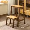 Taburete de cocina multifuncional para uso doméstico, taburete plegable, taburete escalera de tres peldaños, portátil, engrosado, taburete pequeño, taburete de bar