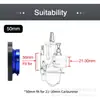 Carburador Modificado para Motocicleta Pwk21 28 34 con Taza de Viento Estrecha CNC con Filtro de Aire de Malla 50 55mm