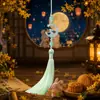 Festival de Mediados de Otoño Estrella Luna Conejo de Jade Borla Colgante DIY Adorno Estilo Chino Accesorios Coche Bolsa Decoración del Hogar Adornos Colgantes Venta al por Mayor