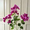 Flores de bougainvillea artificiais para projetos externos, flores artificiais para paisagismo, vitrines, decoração de casamento e casa, flores artificiais atacado