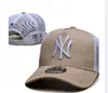 Gorra de Béisbol de Malla Trendy de Marca al por Mayor para Mujer, Nuevo Estilo Primavera y Verano, Logo Grande Bordado, Gorra de Malla Transpirable para el Sol