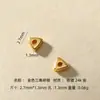 925 Prata Antiga Banhada a Ouro Triangular Prata Quebrada Contas Espaçadoras DIY Pulseira de Miçangas Feita à Mão Colar Acessórios de Joalheria de Prata