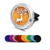 Clip de aromaterapia para coche de acero inoxidable 316L, clip para la boca de aire del coche, clip para perfume de coche, imán para perfume.