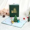 Cartão de Saudação de Natal Tridimensional 3D Presente Criativo de Natal Cartão de Árvore de Natal Presente para Evento de Natal de Estudante Venda por Atacado