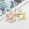 Estrella de mar de Cruzada Cola de pez Accesorios para Joyería DIY Serie Oceánica Joyería DIY Hecha a Mano Joyería DIY con Goteo de Aceite de Alta Calidad