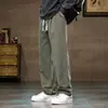 Pantalones Casuales de Pierna Recta Williampolo para Hombre Otoño e Invierno Forrados de Felpa Engrosados Algodón Puro Sueltos Versátiles Cálidos para Hombre