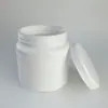 Botella de Plástico de Boca Ancha de 500 ml para Sal Explosiva, Botella Dosificadora de Polvo Pe de 1 Litro, Cubo de HDPE, Cubo de Plástico de Color para Polvo Blanqueador con Tapa
