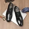 5510 Zapatos de Cuero para Hombre de Primavera Amazon, Piel Genuina, Nuevo Estilo 2025, Estilo Británico, Con Cordones Tallados, Vestimenta Formal de Negocios, Corte a Medida