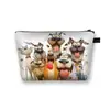 2025 Cross-Border Teum Cachorrinho Fofo Armazenamento Portátil Passeio Feminino Bolsa de Cosméticos Material Poliéster Bolsa para Armazenamento de Artigos de Higiene Pessoal