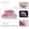 Pinza para el pelo de acrílico de diseño transfronterizo, combinación de colores florales, pinza con clip de diamantes completos, pasador de coleta con temperamento, accesorios para el pelo de adulto