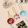 Molde de Silicona Redondo para Colgante de Plantas y Flores, Molde para Llavero de Resina de Cristal DIY, Etiqueta de Joyería Sin