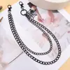 Joias da Moda Transfronteiriças Europeias e Americanas Tendência da Moda Personalizada Pingente de Teia de Aranha Escura Corrente de Calça de Metal de Camada Dupla Versátil para Homens