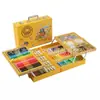 145 Caja de Aluminio Pincel Set de Bolígrafos Acuarela Doble Capa Aleación de Aluminio Crayones para Niños Óleo Pintura Arte Graffiti Herramientas