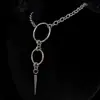 Comercio Exterior Transfronterizo Cadena de Acero Inoxidable Puntiaguda Eslabones Gruesos Collar Estilo Gótico Joyería Venta Directa de Fábrica