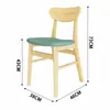 Sofá Minimalista Moderno Booth Restaurante de Té Tienda de Té de Leche Mesa y Sillas de Comedor Juego de Comedor Booth de Madera Maciza Booth Suave