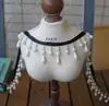 Borda de Renda com Franja e Pérolas Caídas Cortina de Contas DIY Punho de Hanfu Xiapie Cheongsam Gola String de Miçangas Fita de Miçangas