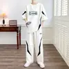 Conjunto Esportivo Casual de Manga Curta para Homens no Verão, Marca da Moda Tendência para Adolescentes, Alunos do Ensino Fundamental II e Ensino Médio, Roupas Masculinas Frescas para o Verão