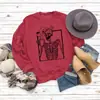 Estación independiente de Amazon wish suéter holgado de talla grande con estampado de esqueleto de moda europea y americana comercio exterior