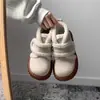 Botas de Nieve de Moda Versátiles Casuales de Suela Gruesa para Mujer 2026 Invierno Nuevo Llegada con Velcro de Terciopelo Espeso Zapatos de Algodón con Piel