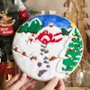 Instrucciones en Inglés para Hacer Regalos de Papá Noel DIY Kit de Fieltrado con Aguja de Fieltro de Lana Decoración