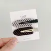 Grampo de Cabelo Transparente com Bolinhas para Mulheres, Presilha Sem Costura para Mechas da Testa, Novo Grampo Lateral, Presilha Bico de Pato de Alta Qualidade e Exquisite