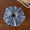 Goma para el pelo de Malla Perlada Súper de Hada con Acabado de Alta Gama, Goma de Satén Perlado para el Cabello, Diadema Elegante, Accesorio para el Cabello Estilo Francés con Diseño Fruncido