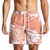 Comercio exterior Pantalones de playa de secado rápido para hombre a rayas estampado europeo y americano tela lavada bañadores transfronterizos talla grande shorts casuales