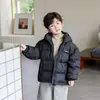 90 Penugem de Pato Branco Estilo Coreano Jaqueta de Penugem Infantil Engrossada Curta Inverno Novo Solta para Meninos e Meninas Jaqueta Vermelha
