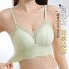 Ropa Interior de Encaje de Estilo Francés Nuevo para Mujer Copa Fija Push-up Espalda Hermosa Tubo-wrap Aros Libres para el Pecho Sujetador Anticaída